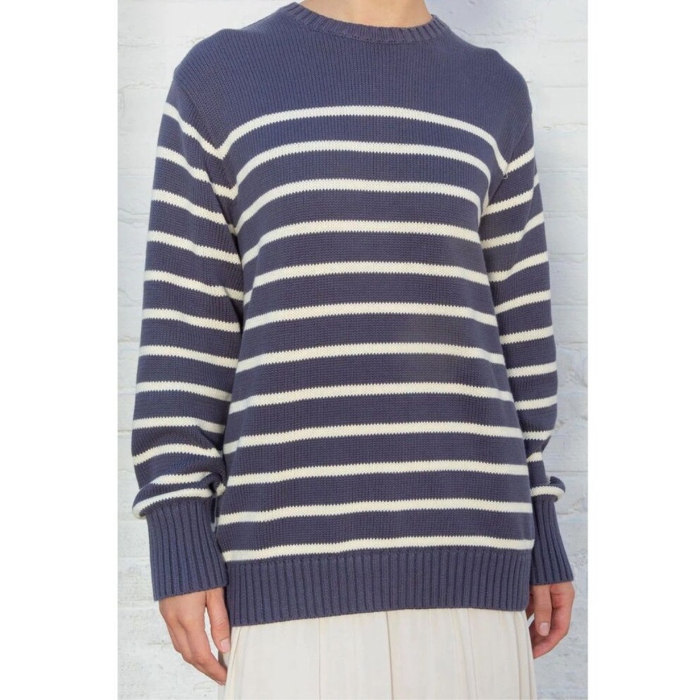 brandy melville brianna cotton thin stripe sweater